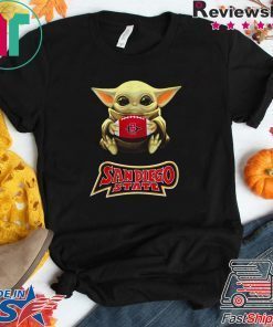 Star Wars Baby Yoda hug Sandiego State Gift T-Shirt