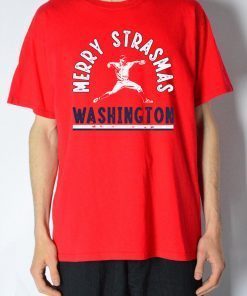 Stephen Strasburg Tee Shirt - Merry Strasmas