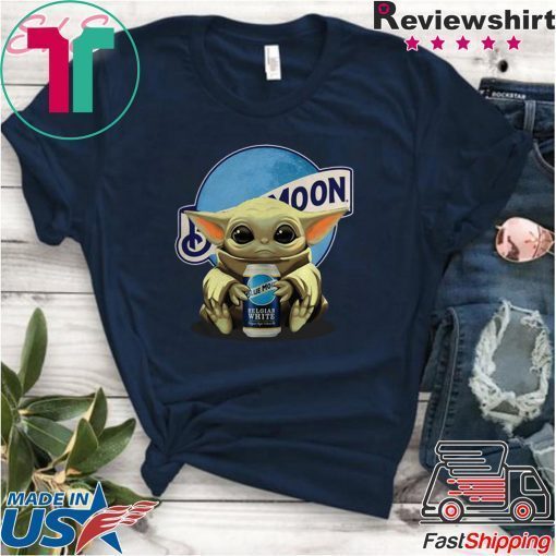 Sunday Baby Yoda Hug Blue Moon Star Wars Gift T-Shirt