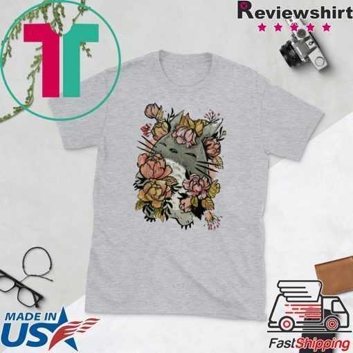 Totoro and floral Gift T-Shirt