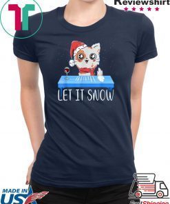 Walmart Cocaine Santa Cat Kitten Let It Snow Shirts