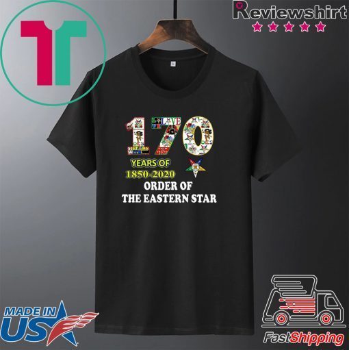 170 Years Of 1850 2020 Order Of The Eastern Star Gift T-Shirts