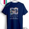 60 Years Of Cowboys 1960-2020 Signatures Thank You For The Memories Gift T-Shirts