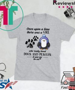 A Girl Who Really Loved Dogs And Penguin Tee Shirts