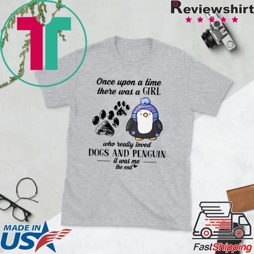 A Girl Who Really Loved Dogs And Penguin Tee Shirts