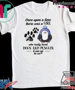 A Girl Who Really Loved Dogs And Penguin Tee Shirts