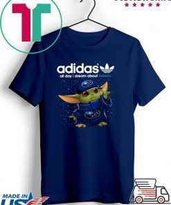 Adidas All Day I Dream About Subaru Baby Yoda Gift T-Shirt