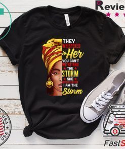 African Woman Afro I Am The Storm Gift T-Shirts
