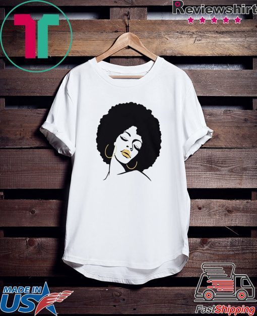 Afro Diva Black Girl Magic Lips Natural Melanin Gift T-Shirts