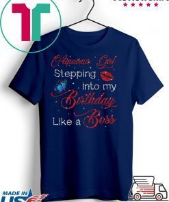Aquarius Girl Lips Birthday Gift T-Shirts