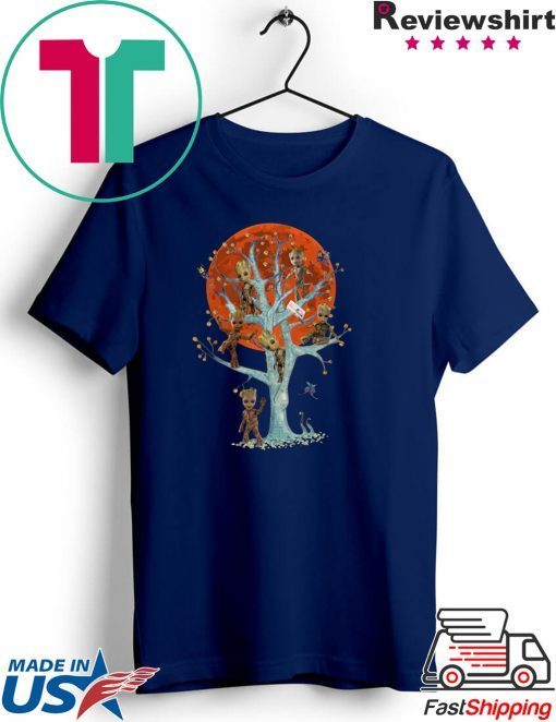 Baby Groots On Tree Gift T-Shirts