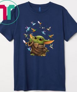 Baby Yoda And Birds Gift T-Shirts