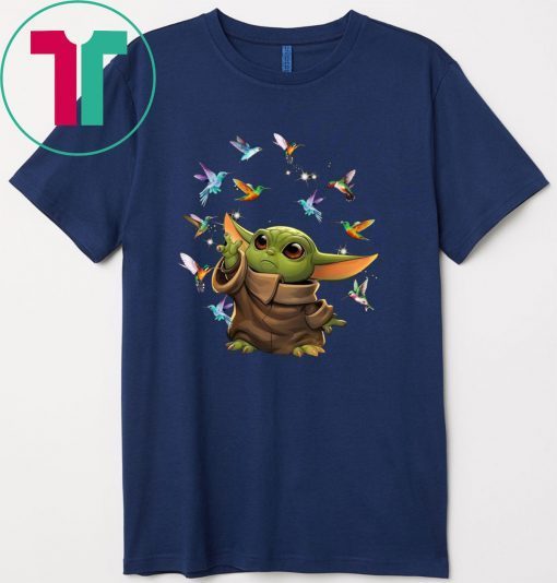 Baby Yoda And Birds Gift T-Shirts