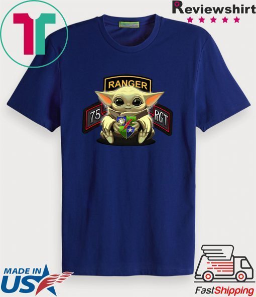 Baby Yoda Hug 75th Ranger Regiment Gift T-Shirts