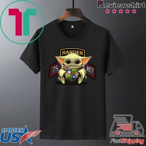 Baby Yoda Hug 75th Ranger Regiment Gift T-Shirts