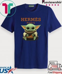 Baby Yoda Hug Hermes Paris Gift T-Shirts