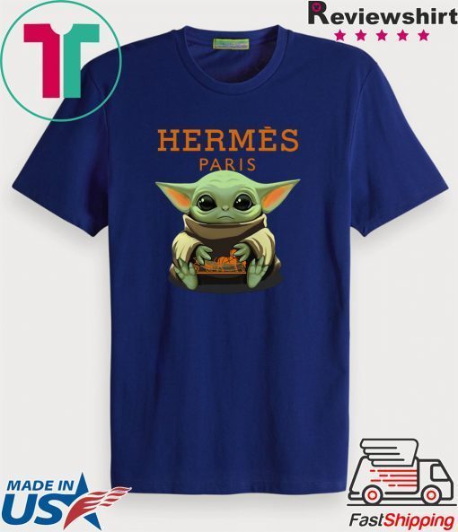 Baby Yoda Hug Hermes Paris Gift T-Shirts