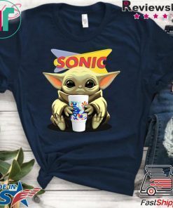 Baby Yoda Hug Sonic Drive-In Gift T-Shirt