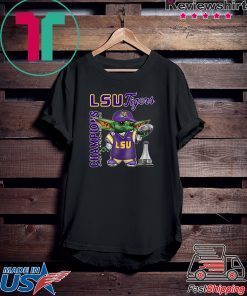 Baby Yoda Lsu Tigers Champions Chick Fil A Peach Bowl 2019 Gift T-Shirts