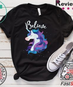 Believe in Unicorns Space Galaxy Stars Gift T-Shirts