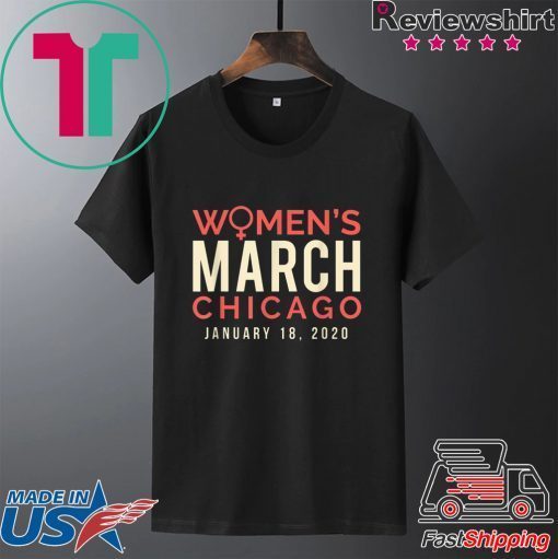 Chicago Women's March 2020 January Gift T-Shirts