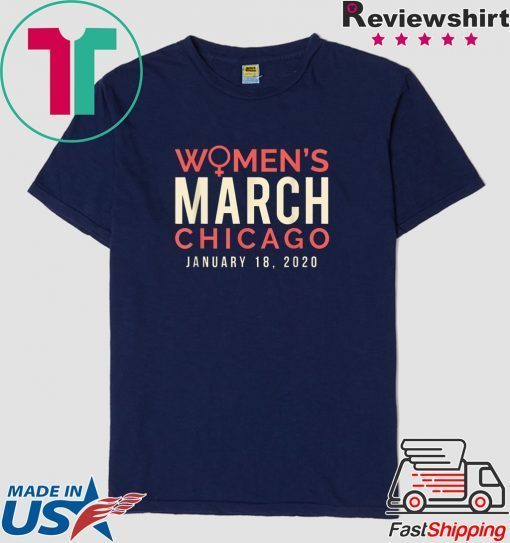 Chicago Women's March 2020 January Gift T-Shirts