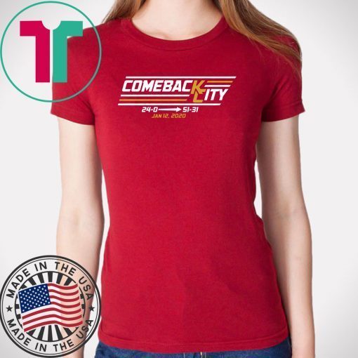 Comeback City Kansas City Football Gift T-Shirts