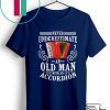 Cool Old Man With An Accordion Musician Player Gift T-Shirts