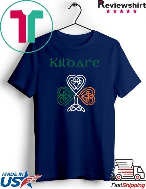 County Kildare Shamrock Ireland Flag, craic and ceol, Gift T-Shirts