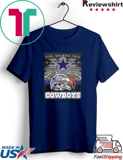 Cowboys helmet football stadium football Tee Shirt