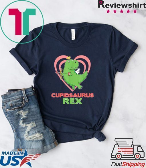 Cupidsaurus Rex Dinosaur TRex Dino Love Valentines Day Gift T-Shirts