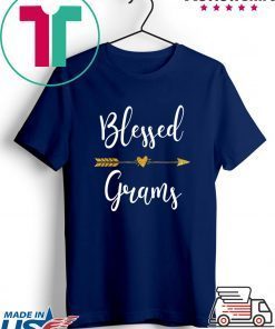 Cute Gold Arrow Blessed Grams Thanksgiving Gift T-Shirts