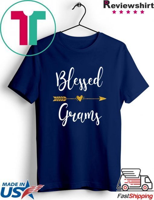 Cute Gold Arrow Blessed Grams Thanksgiving Gift T-Shirts