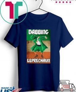 Dabbing Leprechaun Funny St Patrick’s Day Irish Flag Gift T-Shirts