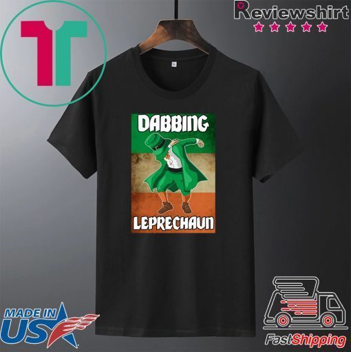 Dabbing Leprechaun Funny St Patrick’s Day Irish Flag Gift T-Shirts