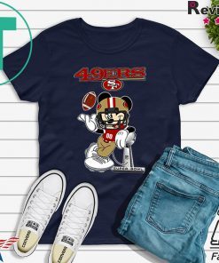 Dalatshirtstore Disney Mickey mouse San Francisco 49ers Super Bowl Gift T-Shirts