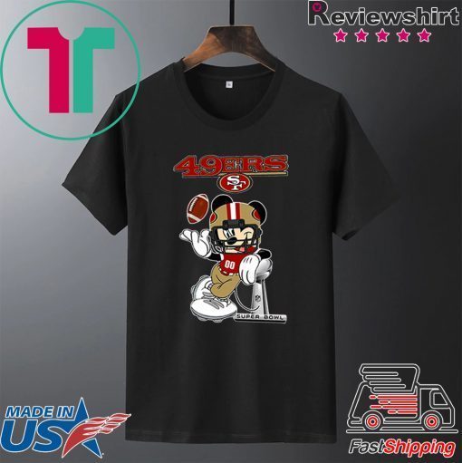 Dalatshirtstore Disney Mickey mouse San Francisco 49ers Super Bowl Gift T-Shirts