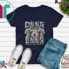Deer and beer make me happy Gift T-Shirt