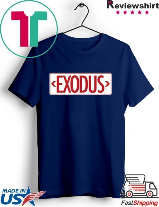 Exodus Exit Sign Haggadah Seder Plate Passover Matza Feast Gift T-Shirt