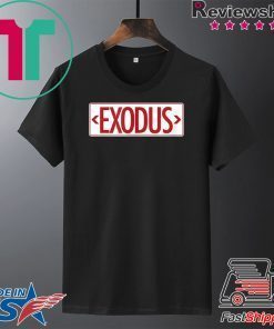 Exodus Exit Sign Haggadah Seder Plate Passover Matza Feast Gift T-Shirt