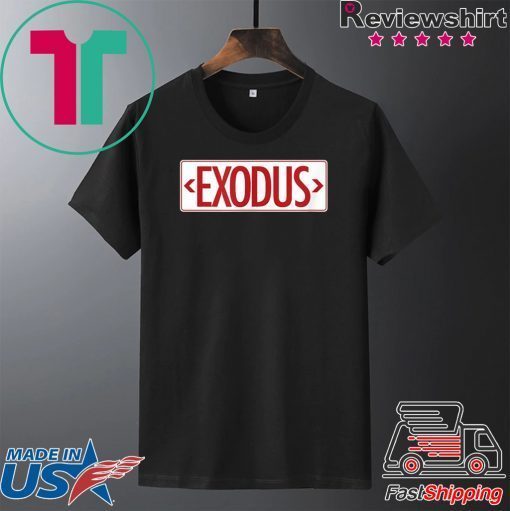 Exodus Exit Sign Haggadah Seder Plate Passover Matza Feast Gift T-Shirt