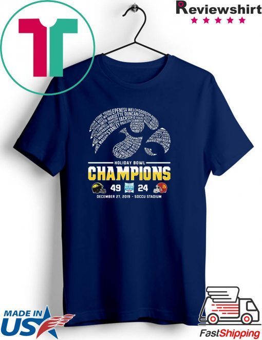 Holiday bowl champions 49-24 helmet football december 27, 2019 - sdccu stadium Gift Shirt