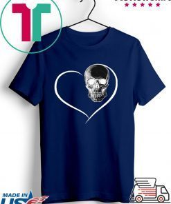 I Love Skull Heart Gift T-Shirt