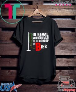 In Geval Van Nood Mijn Bloedgroep Is Bier Gift T-Shirt