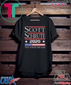 Kevin Michael Scott Dwight 2020 That's What She Said Gift T-Shirts
