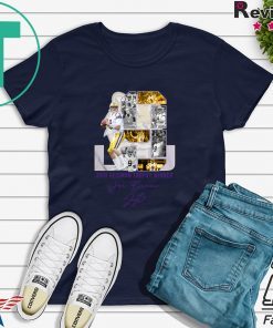 LSU Joe Burrow 2019 Heisman Trophy Winners Signature Gift T-Shirt