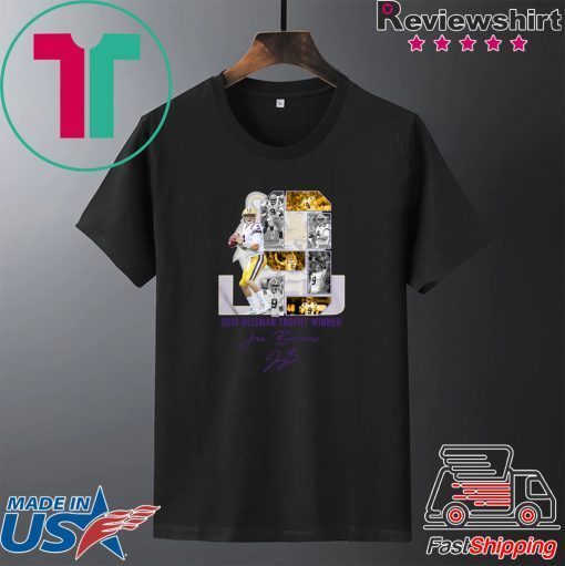 LSU Joe Burrow 2019 Heisman Trophy Winners Signature Gift T-Shirt