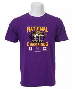 LSU Nationals Championship 2020 With Scores Gift T-Shirts