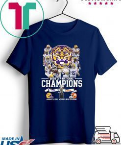 LSU Tigers 2020 CFP national championship LSU and Clemson Gift T-Shirt