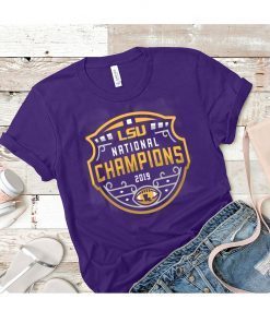 LSU Tigers Football Playoff 2019 National Champions Gift T-Shirts